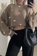 Dotty Hearts Strick | Sand | Strick von Avery