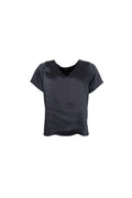Lucinda V-Neck SS Blouse 41299 | Black | Black Colour