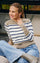 Katie Pullover 207512 | Silver Mink W. Star Off-White | Strik fra Freequent