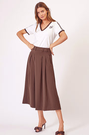 Anya Pleat Skirt 34178 | Mocca | Nederdel fra Co'couture