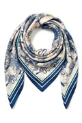Silky Jungle Scarf | Navy