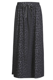 Alma Loose Skirt | Dark Grey Leo | Nederdel fra Liberté