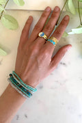 Bohemian Pearl Bracelets | Aqua | Armbånd fra Birdsong