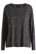 Alma Ls Top | Schwarz Grau Spitze | Bluse von Liberté