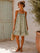 Vigneto Gingham strap dress | Kaki