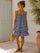 Vigneto Gingham strap dress | Navy