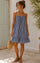 Vigneto Gingham strap dress | Navy