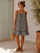 Vigneto Gingham strap dress | Black