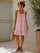 Vigneto Gingham strap dress | Old Rose