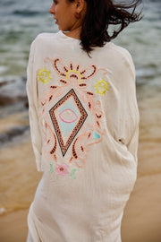 Molly Embroidery Kimono Dress | Kjole fra Avery