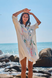 Molly Embroidery Short Shirt dress | Kjole fra Avery