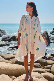 Molly Embroidery Short Shirt dress | Kjole fra Avery