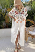 Mina Dress | White Multi Flower