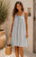 Suvereto Stripe Srap Dress | Dark Gray