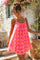 Palaia Neon Stripe Strap Dress | Pink Flash