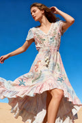 Sadie Long Dress | Rose Shadow – nedsat