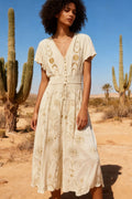 Ruby Embroidered Dress | Ecru