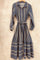 Long Belt Dress | Blå | Kjole fra Atelier C