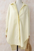 Oversize-Popeline-Hemd | Gelb | Hemd von Atelier C