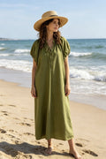 Lou Long Dress  | Olive