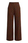 Iddy Wide Pants 22468 | Brown Black Check | Liberté – nedsat