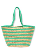 Straw Tote | Green | Taske fra By Timm
