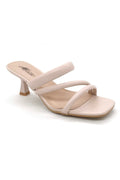 Riemchen-Kitten Heels | Beige | Sandalen von Avery