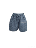 Sandy Striped Shorts | Navy – nedsat