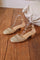 Sun Woven Slingbacks | Golden | Sandaler fra Lazy Bear