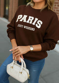 Paris Sweatshirt | Dark Maroon
