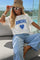 Amore Bleu Tee | Blue | Top fra Avery