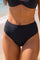 Amber High-Waisted Bikini Bottoms | Black