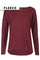Alma Ls Top (Fleece) | Bordeaux | Bluse fra Liberté