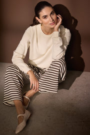 Tini Stripe Wide Pants | Brun | Bukser fra Statebird