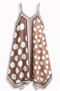 Girasole Polka Strap Dress | Taupe – nedsat