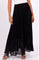 Long Pleated Skirt | Black | Nederdel fra Avery