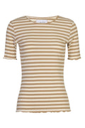 Natalia Ss Blouse | Sand Creme Stripe