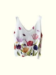 Flowery Knit top | Top fra Atelier C