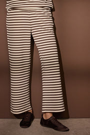 Tini Stripe Wide Pants | Brun | Bukser fra Statebird