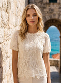 Mila Lace Top | Beige