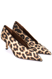 Phia 55 Pin | Calf hair  Silky lamb Leopard  | Stilet fra Anonymous Copenhagen