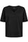 Ulla Ss Vneck Tshirt | Black | T-Shirt fra Liberté