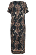 Wen Ss Dress | Black Brown – nedsat