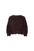 Bjoerk Frog Knit Cardigan 1276 | Coffee | Black Colour