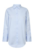 Winola Cotton Twil Shirt | Light Blue | Skjorte fra Mos Mosh