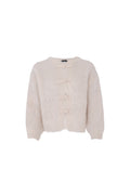 Bjoerk Frog Knit Cardigan 1276 | Latte | Black Colour
