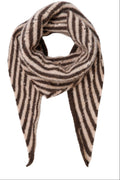 Dell Mini Stripe Scarf 208394 | Coffee stripe | Black Colour