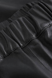 Skirt | Black | Læder nederdel fra Depeche
