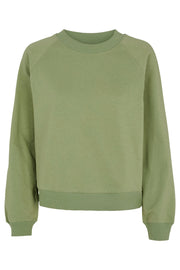 Maje Sweatshirt | Oil Green | Bluse fra Basic Apparel