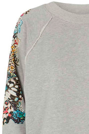 Tate Sweat | Grey Melange | Sweatshirt fra Lollys Laundry